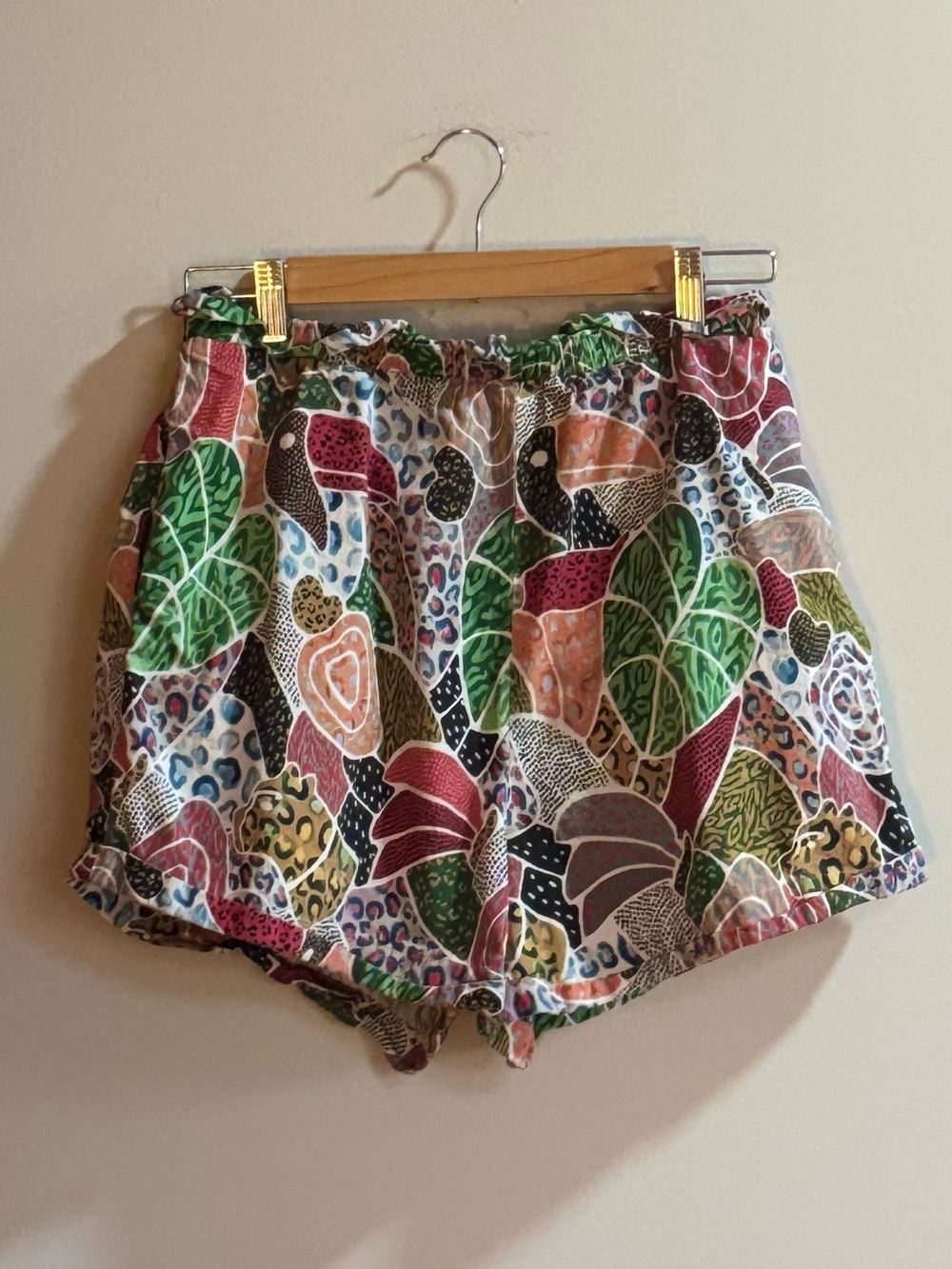 FARM Rio for Anthropologie Colorful Print Dress Size M Tropical Boho